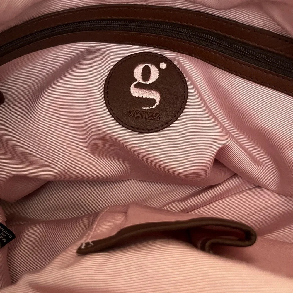 New G SERIES LARGE TOBACCO GLAMOUR SPORT LTHR UNIT $325 COLE HAAN